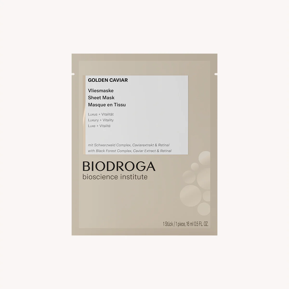 Golden Caviar – Non-woven mask – CloverLeaf